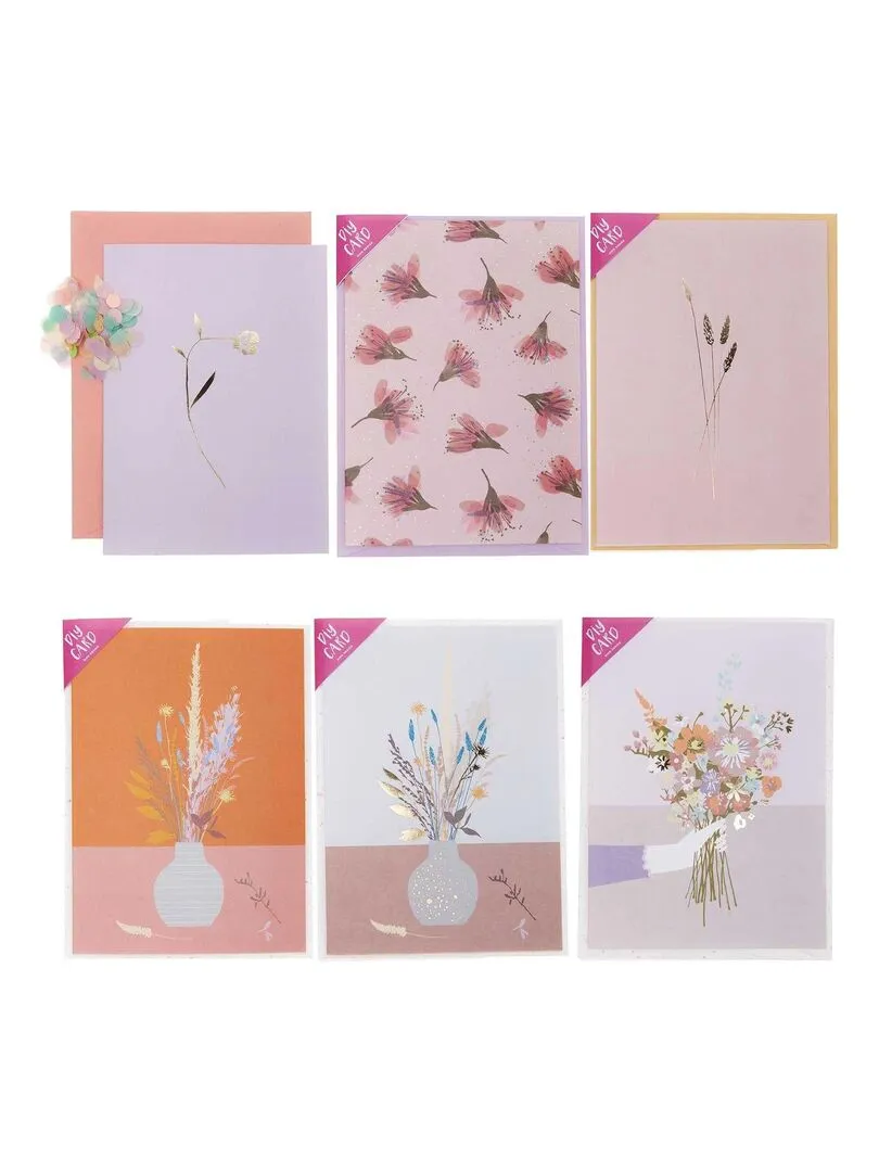 6 kits carte florale à faire soi-même - N/A