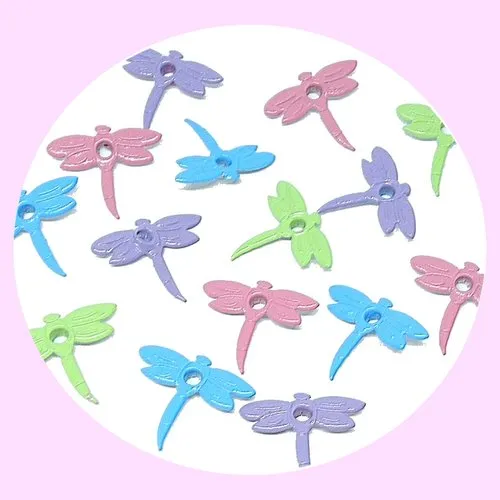 60 oeillets libellules, quicklets 22 mm, scrapbooking carterie