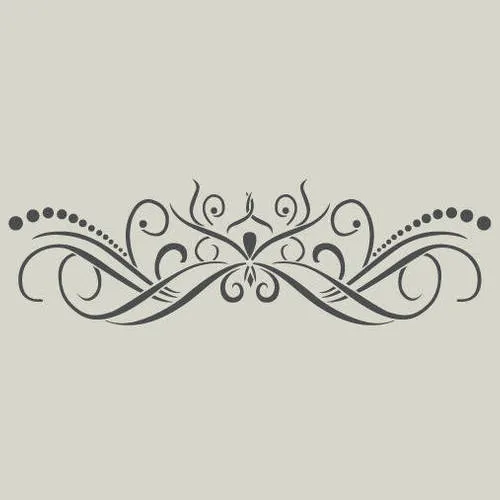 Arabesque. pochoir arabesque  (ref 295)