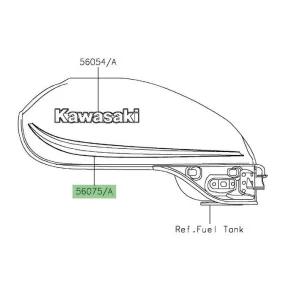 Autocollant réservoir Kawasaki Z900RS (2018-2021) | Moto Shop 35