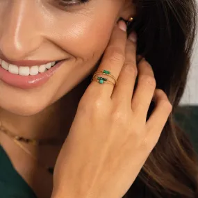 Bague Isa Pierres Malachite