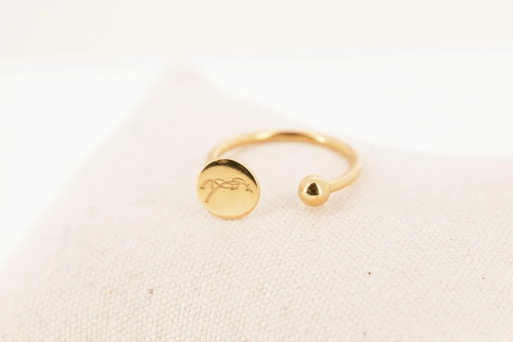 Bague Pénélope Lisa dorée - Équi-Clic