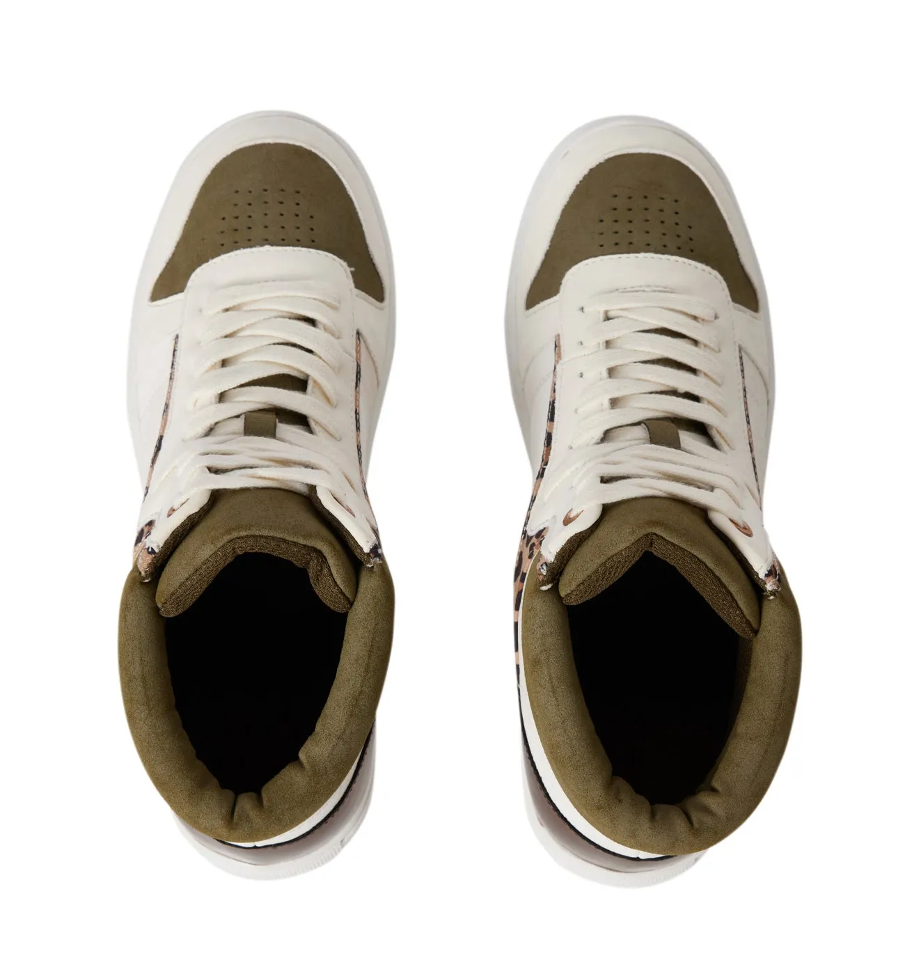 Baskets montantes Femme - Kaki