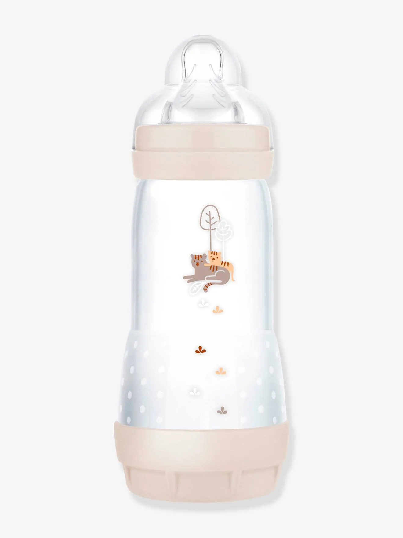 Biberon 320 ml MAM Easy Start anti-colique Nature Guardian sable - Mam