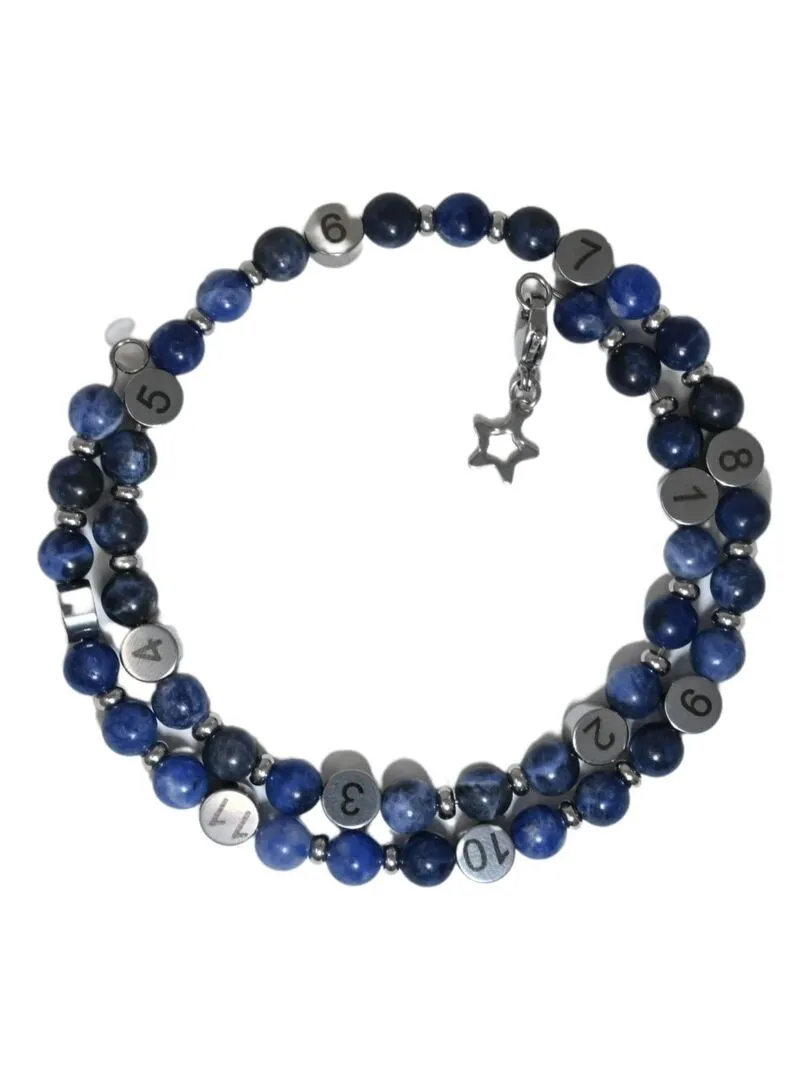 Bracelet d'allaitement - Sodalite - Bleu foncé