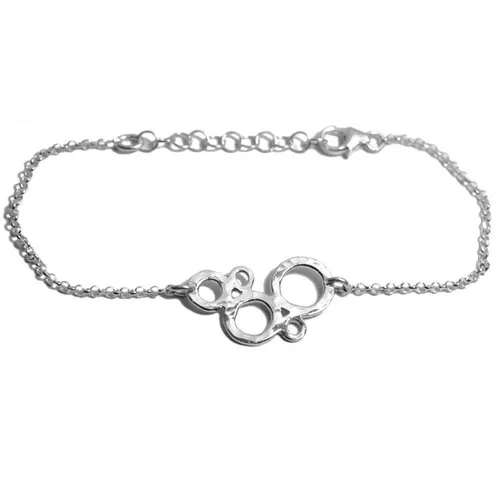 Bracelet femme argent massif 925/1000 réglable collection bulles awa