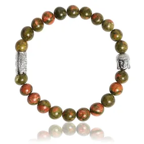 Bracelet Lauren Steven Design ML058 - Bracelet En Pierre Naturelle Unakite Lauren Steven | 3 Suisses