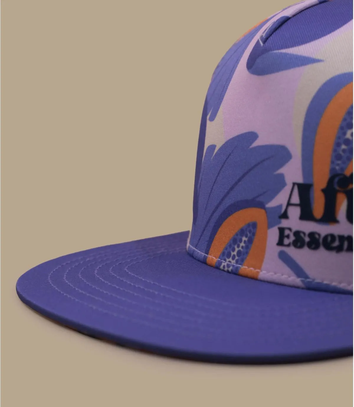 Casquette baseball enfant violet imprimé papaye - Casquette Kid Baseball Papaya After Essentials : Headict