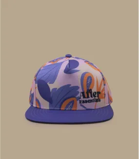 Casquette baseball enfant violet imprimé papaye - Casquette Kid Baseball Papaya After Essentials : Headict