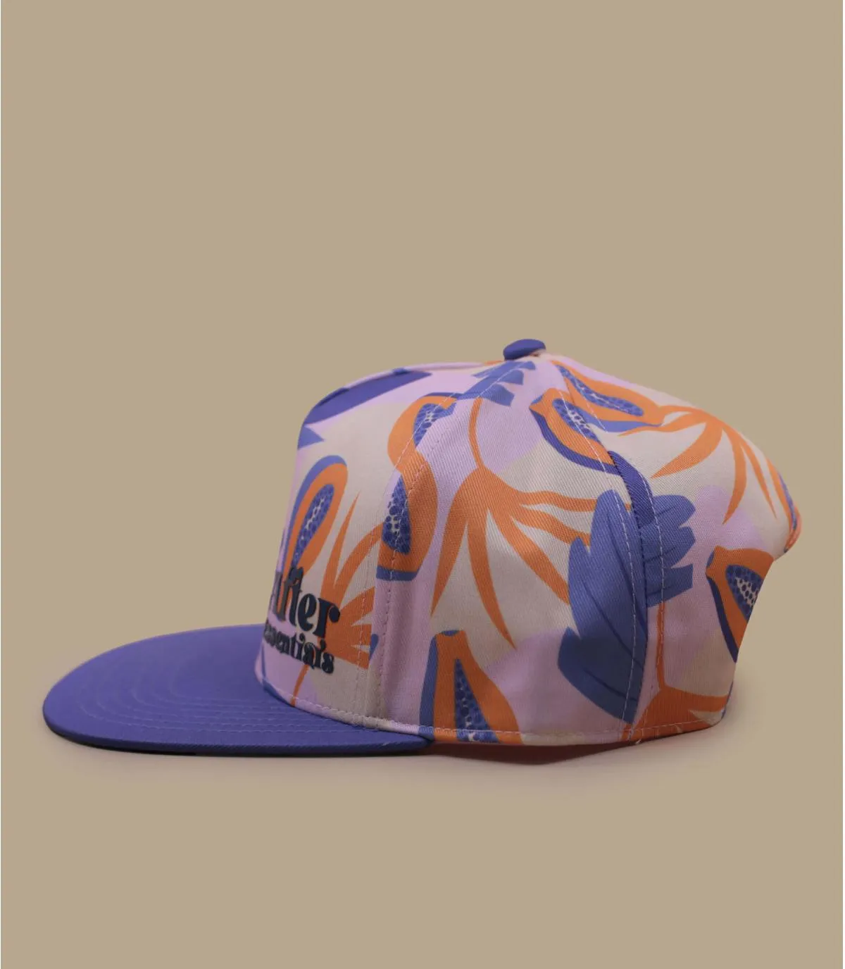 Casquette baseball enfant violet imprimé papaye - Casquette Kid Baseball Papaya After Essentials : Headict