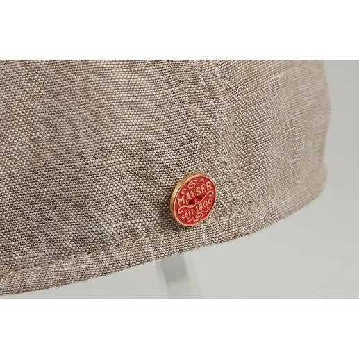 Casquette plate en lin