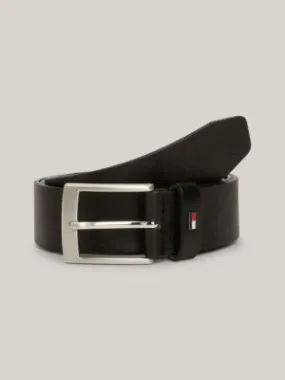 Ceinture Adan en cuir effet grain fin | Noir | Tommy Hilfiger