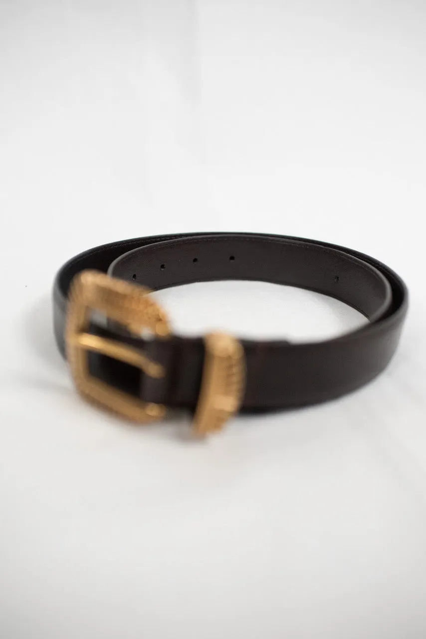 CEINTURE DELPHINE DARK BROWN