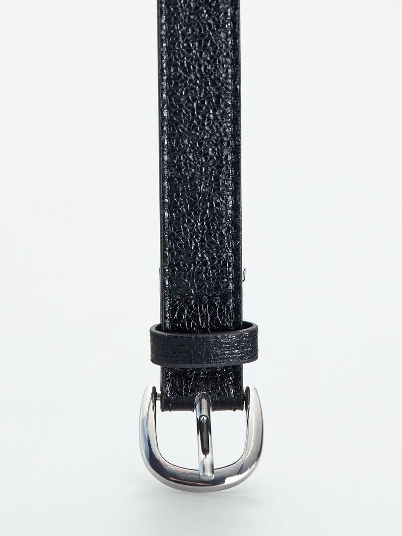 Ceinture texturée et irisée - noir