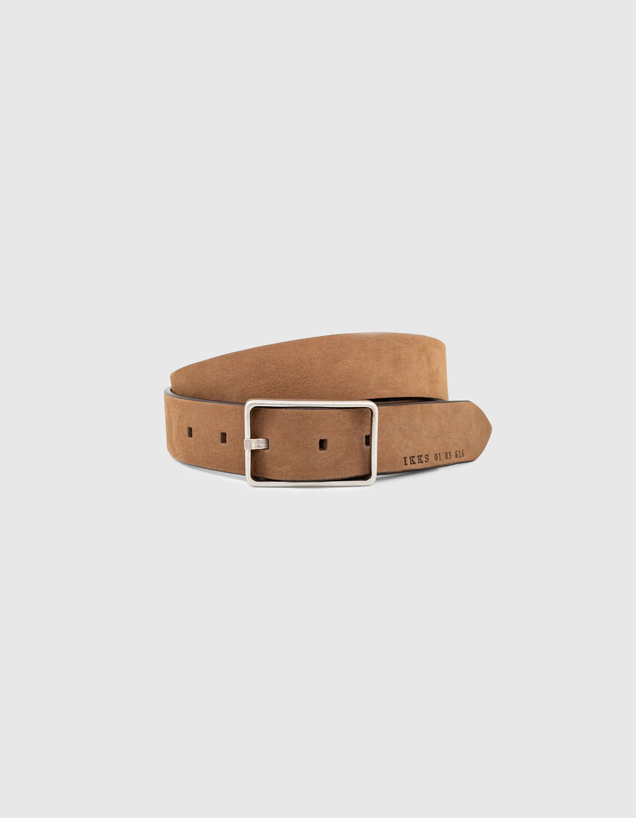 Ceinture vison en cuir Homme