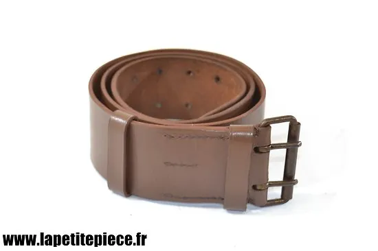 Ceinturon modèle 1914 achat privé, cuir laqué marron