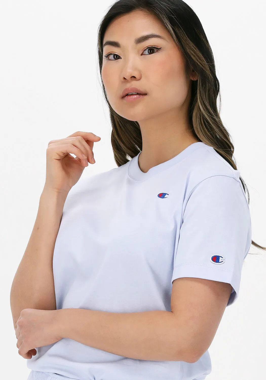 champion t-shirt crewneck t-shirt 115109 bleu clair