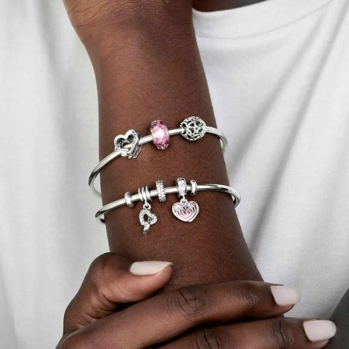 Charm Pendant Cœurs Entrelacés Pandora Moments | 3 Suisses