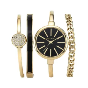 Coffret Montre et Bracelet Acier Doré Anne Klein AK-1470GBST  | 3 Suisses