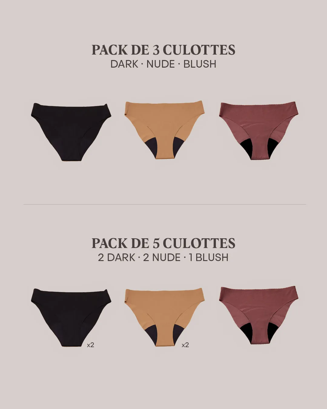 Culotte Menstruelle Parfaite - Flux Moyen