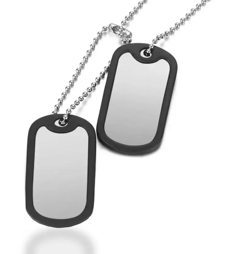 DUO DE PLAQUES MILITAIRES (ARGENT)