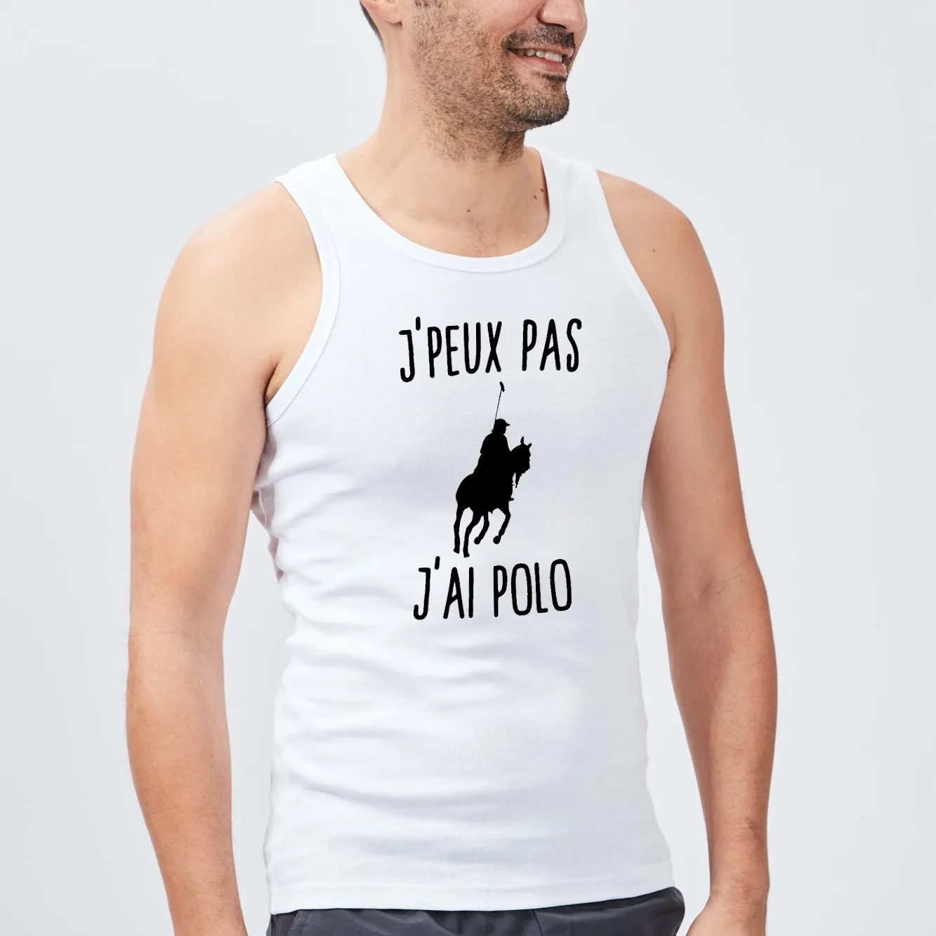 Débardeur Homme J'peux pas j'ai polo