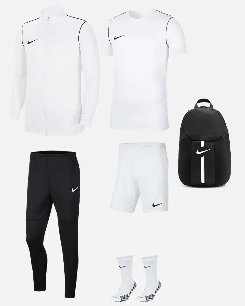 Ensemble Nike Park 20 pour Homme. Survêtement + Maillot + Short + Chaussettes + Sac (6 pièces)