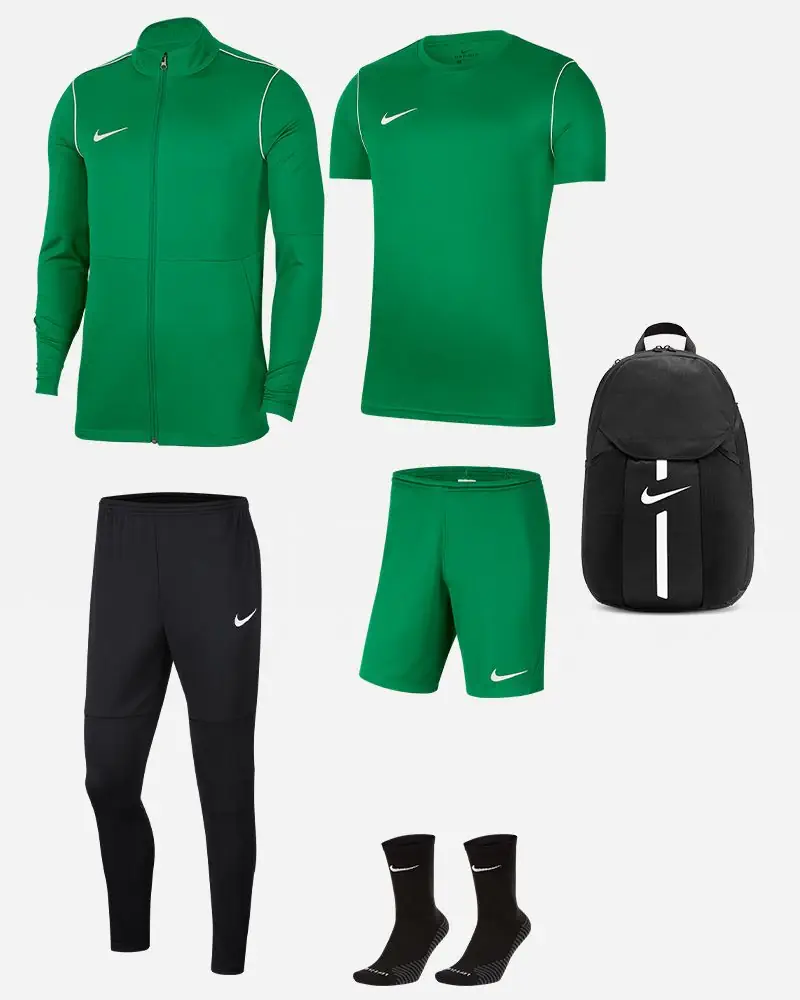 Ensemble Nike Park 20 pour Homme. Survêtement + Maillot + Short + Chaussettes + Sac (6 pièces)