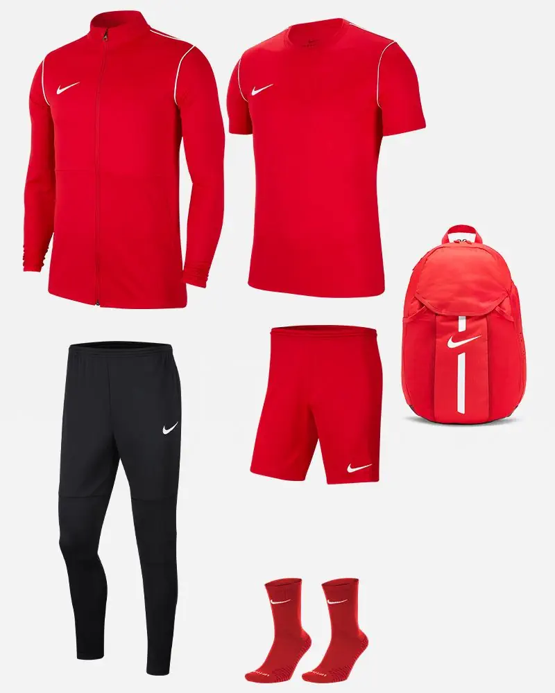 Ensemble Nike Park 20 pour Homme. Survêtement + Maillot + Short + Chaussettes + Sac (6 pièces)