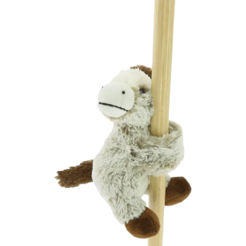 Equi-kids - Peluche bracelets cheval beige chiné 15 cm