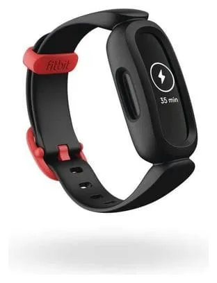 FITBIT Ace 3 - Bracelet connecté enfant - Noir et rouge