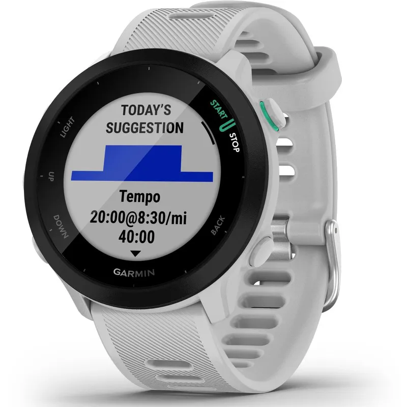 Garmin Montre de sport Forerunner 55, blanc/noir