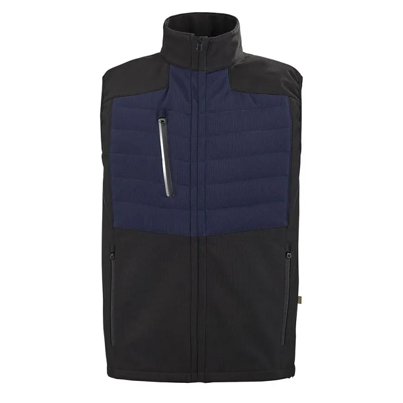 Gilet de Travail Sans Manches Matelassé Pirin Navy / Noir - CEPOVETT