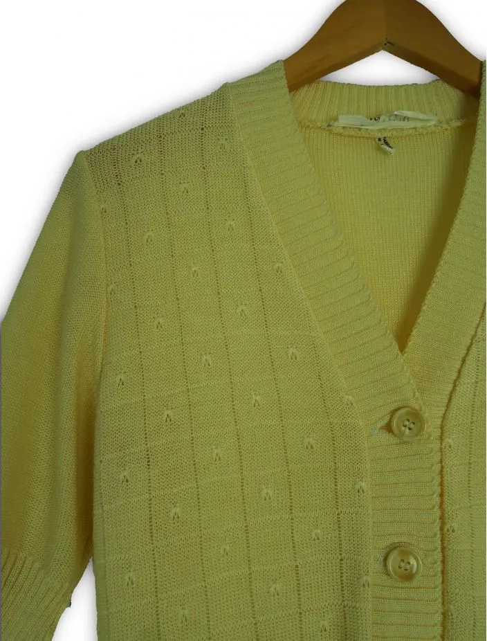 Gilet manches courtes jaune pâle