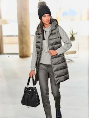 Gilet matelassé capuche tendance