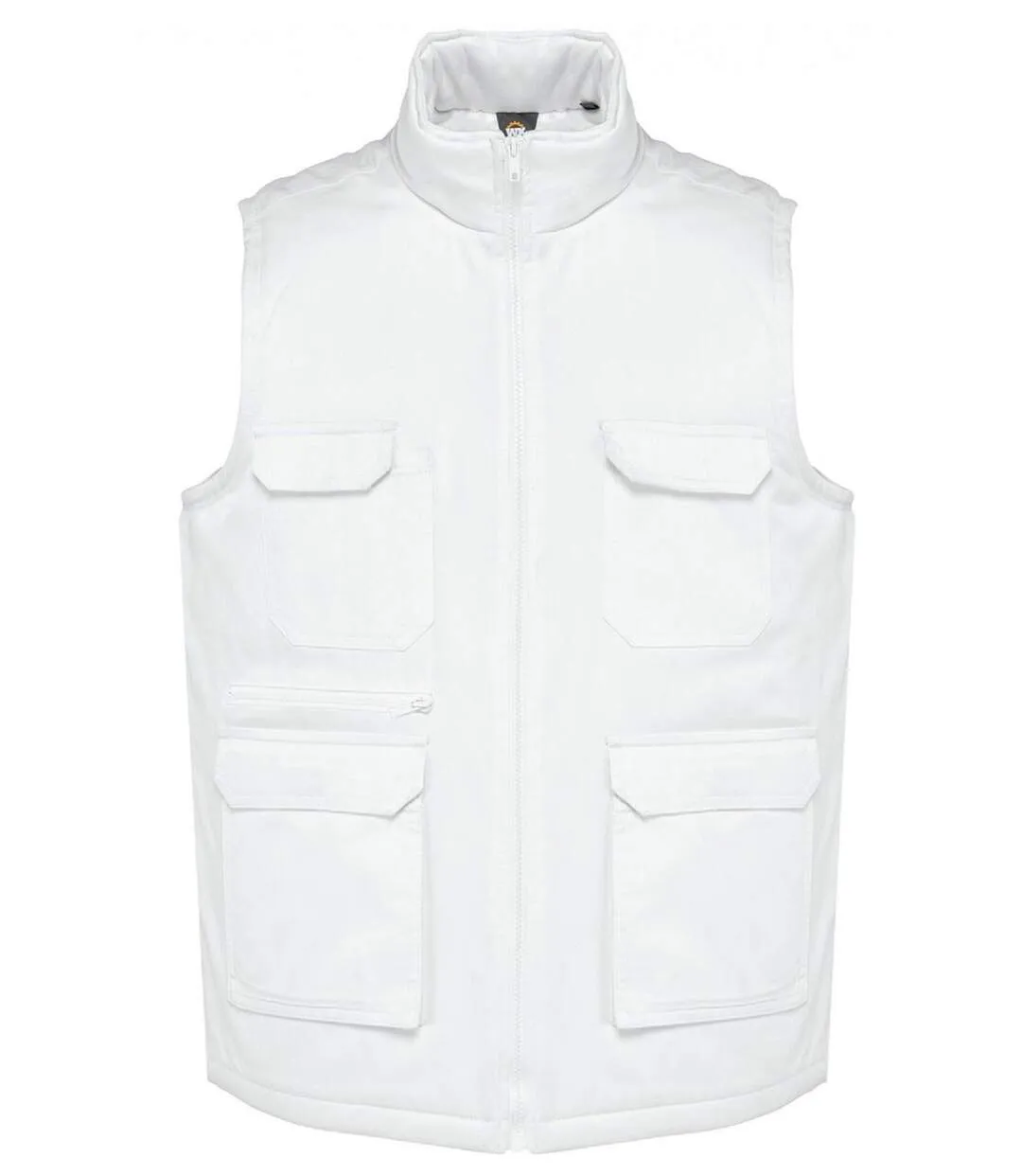 Gilet multipoches rembourré sans manches - Unisexe - WK607 - blanc