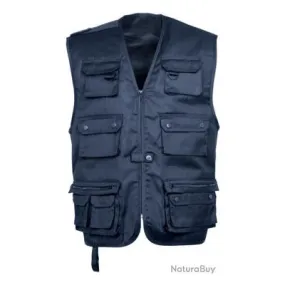 Gilet Reporter Uni Bleu Marine Idaho-XXXL