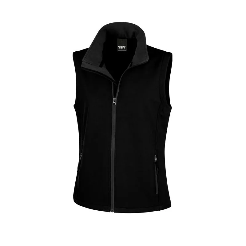 Gilet sans manche contrasté softshell 2 couches intérieur micropolaire 280 grs-m2 Printable femme Result