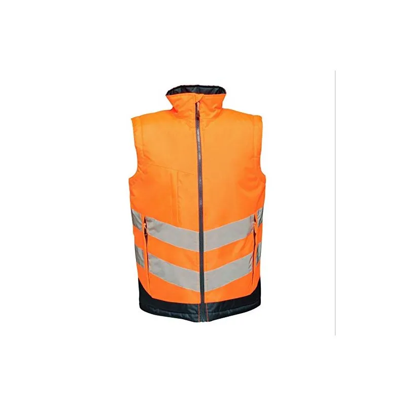 Gilet sans manche haute visibilité matelassé imperméable polyester 200 grs-m2 Hi-vis pro insulated unisexe Regatta