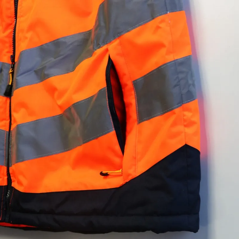 Gilet sans manche haute visibilité matelassé imperméable polyester 200 grs-m2 Hi-vis pro insulated unisexe Regatta