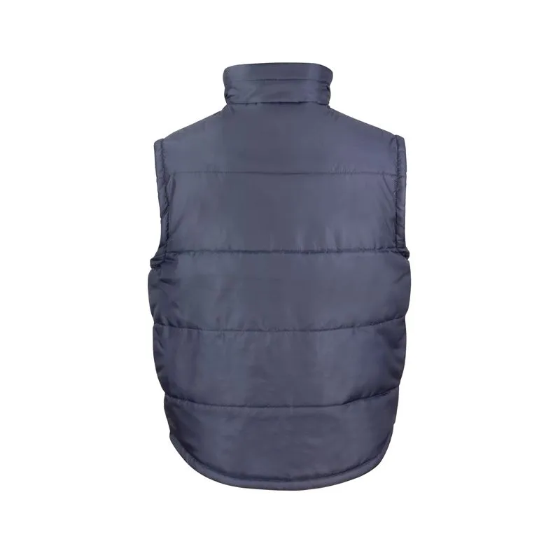 Gilet sans manche matelassé simple col montant polyester ouatine 130 grs-m2 unisexe Result