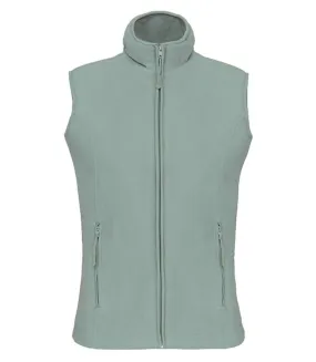 Gilet sans manches micro polaire femme - K906 - vert amande sage