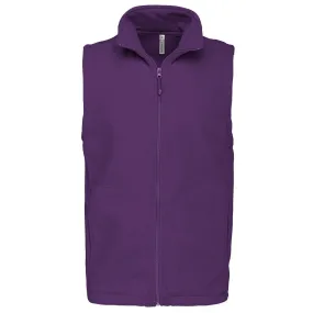 Gilet sans manches micro polaire homme - K913 - violet 