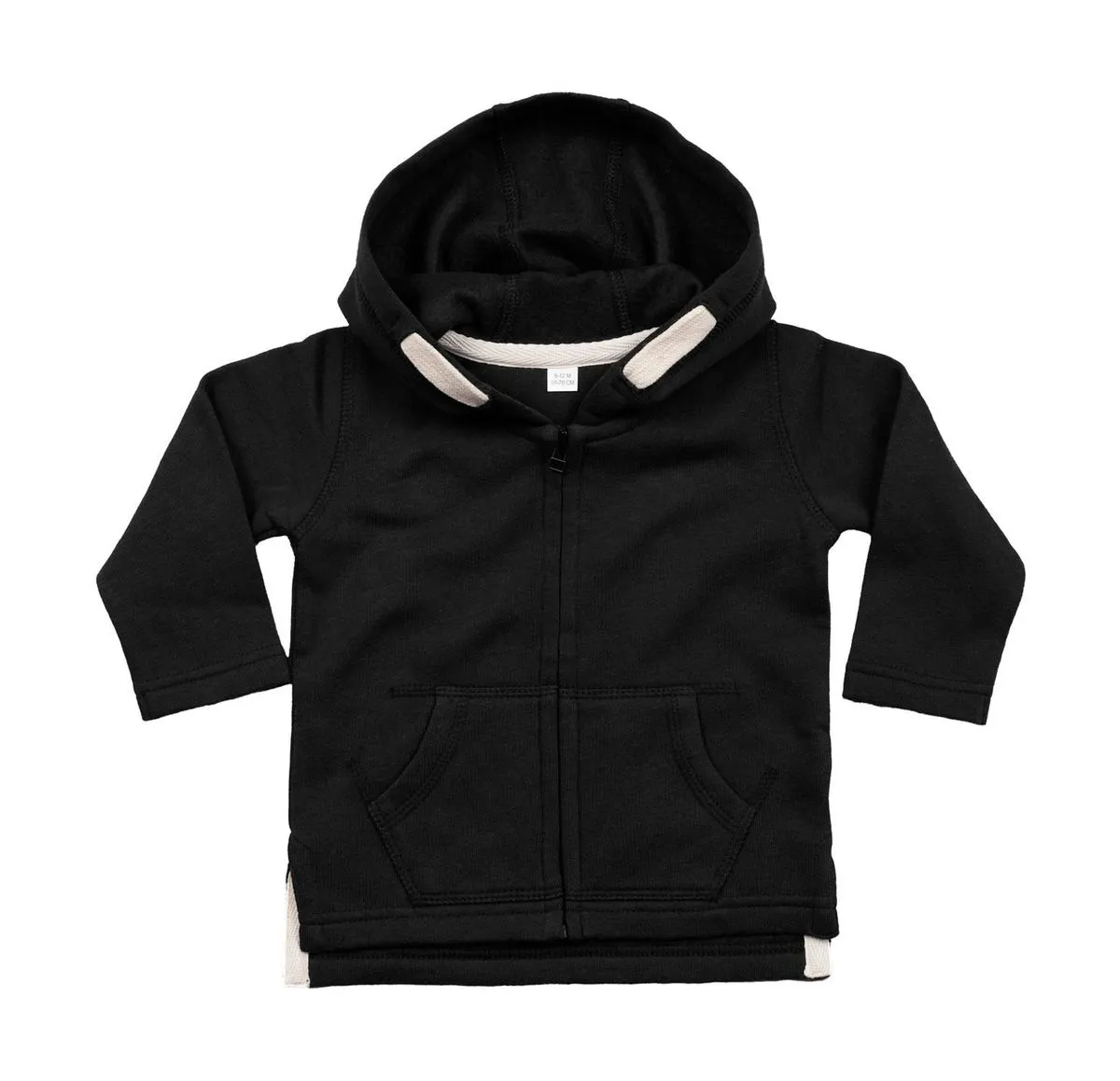 gilet sweat à capuche et manches longues pour bébé - BZ32 - noir 