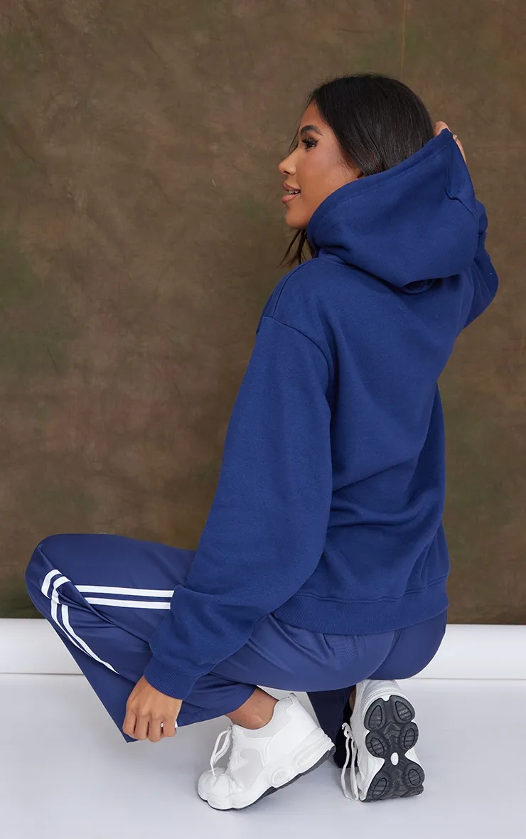 Hoodie en sweat bleu marine oversize