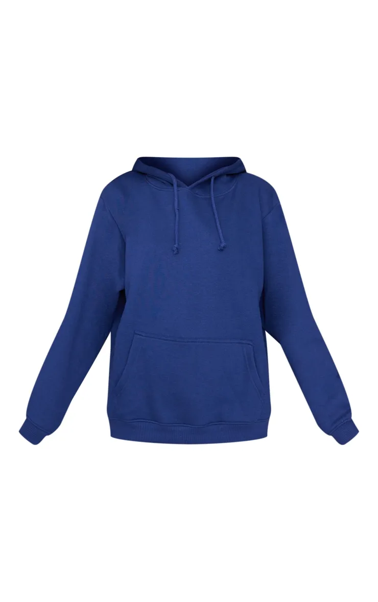 Hoodie en sweat bleu marine oversize