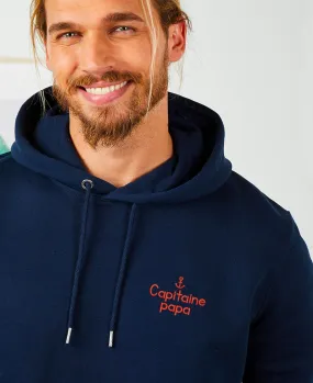 Hoodie homme Capitaine papa (brodé)