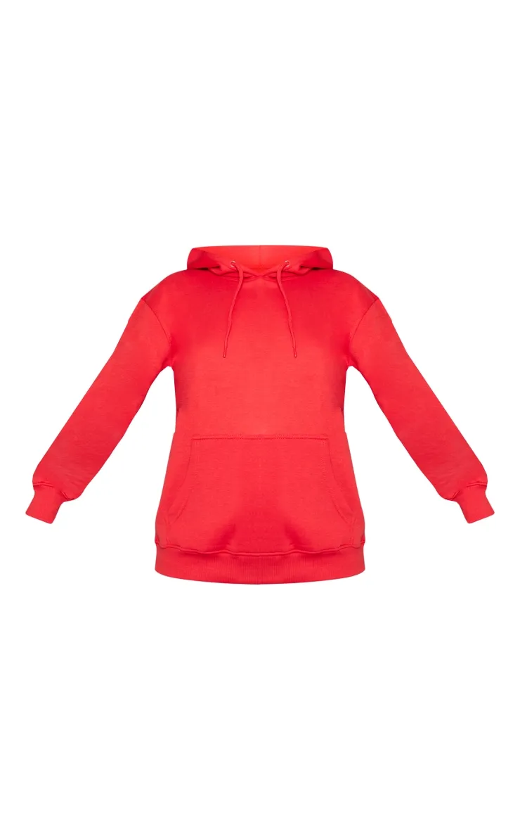 Hoodie oversize en sweat rouge