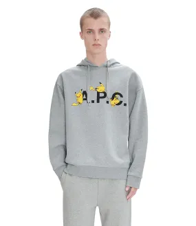 Hoodie Pokémon Pikachu Gris clair chiné | A.P.C.