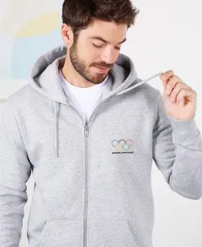 Hoodie zippé homme Apérolympiques